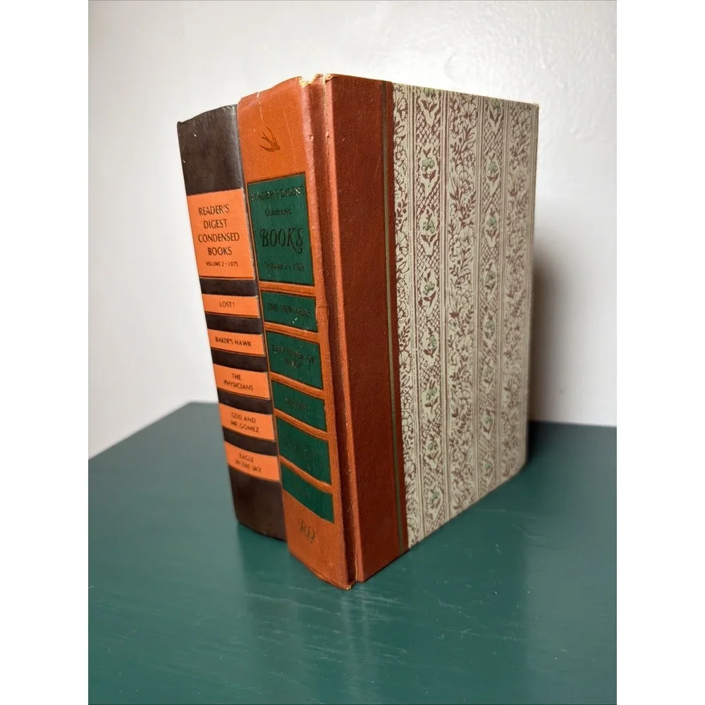 Vintage Readers Digest Condensed Books Volume 2 1968  Volume 2 1975 1st Editions